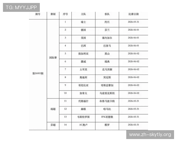 足球竞猜赛程表图详细解析帮助玩家合理安排竞猜时间与策略